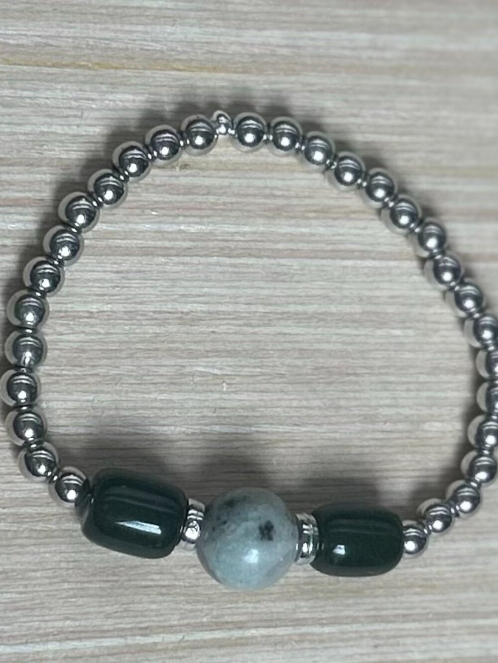 Bracelet - White Gold and semi-precious stone